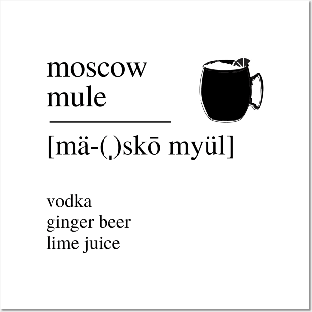 Moscow Mule cocktail Wall Art by LushLife